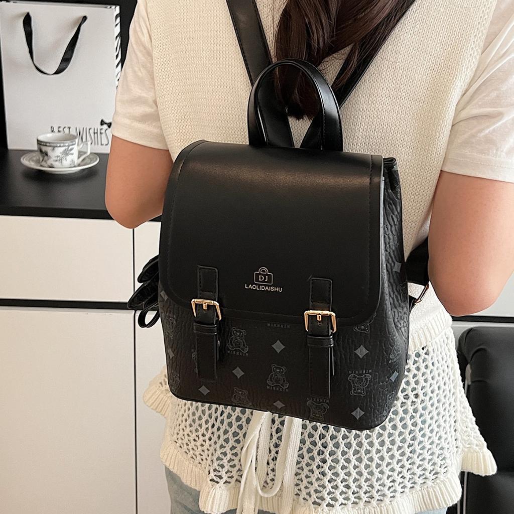 2025 neues Nischendesign Cartoon-Tierdruck hochwertig große Kapazität Damenrucksack Tragetasche