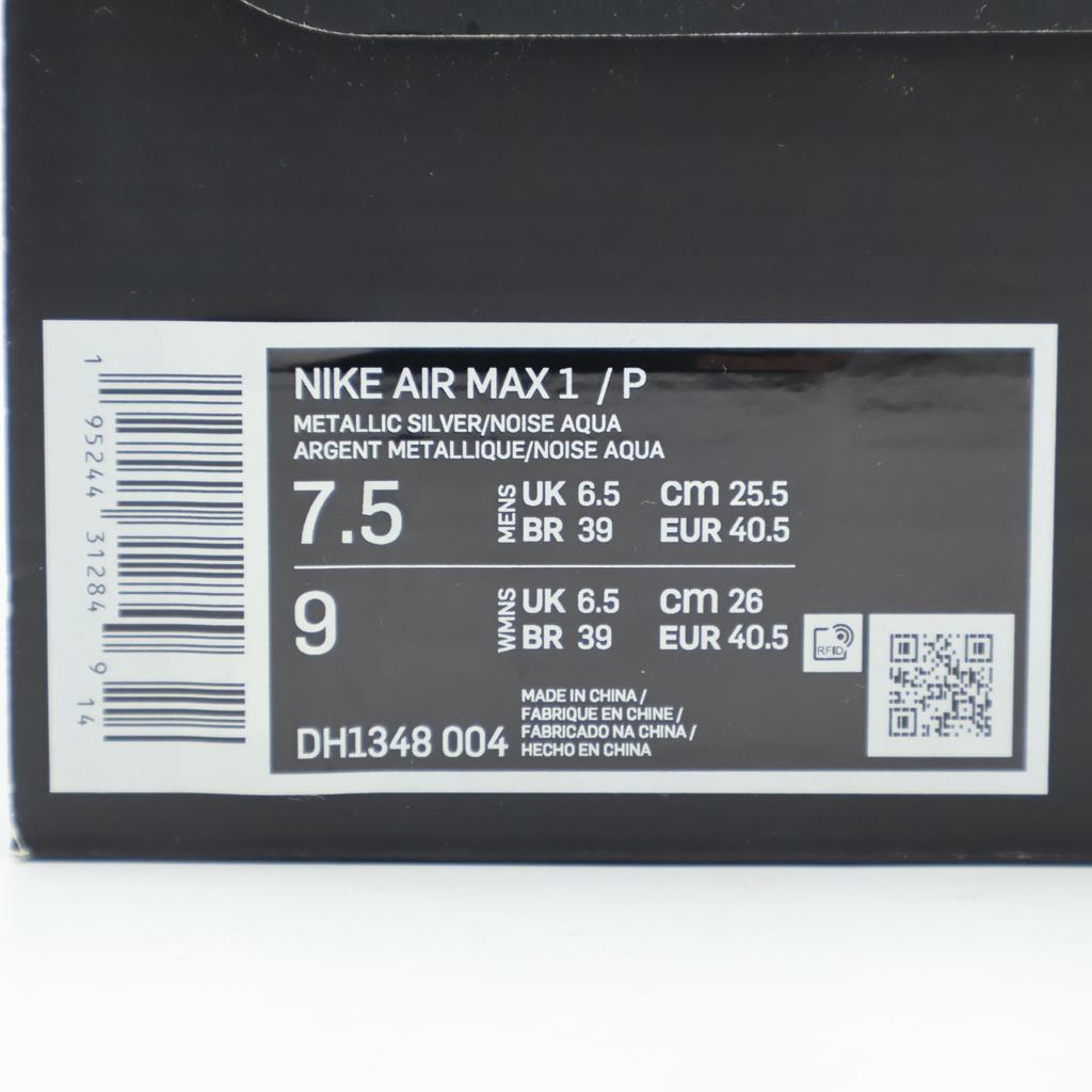Size 7.5 - DH1348-004 Nike Air Max 1 Patta Waves Noise Aqua (Men's)