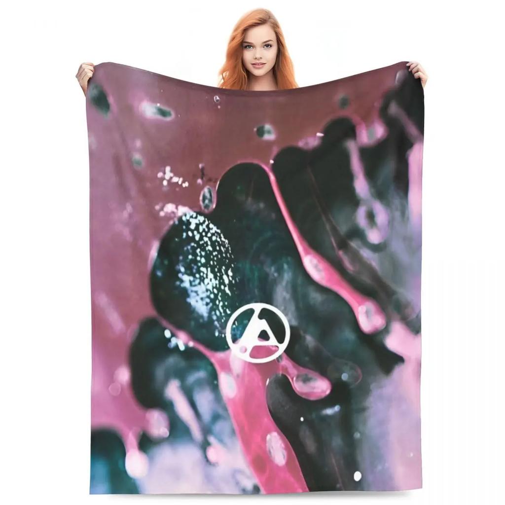 L-Linkin Rock Park Blanket Cover Fleece Super Warm Throw Blankets for Home Couch Bedroom Quilt