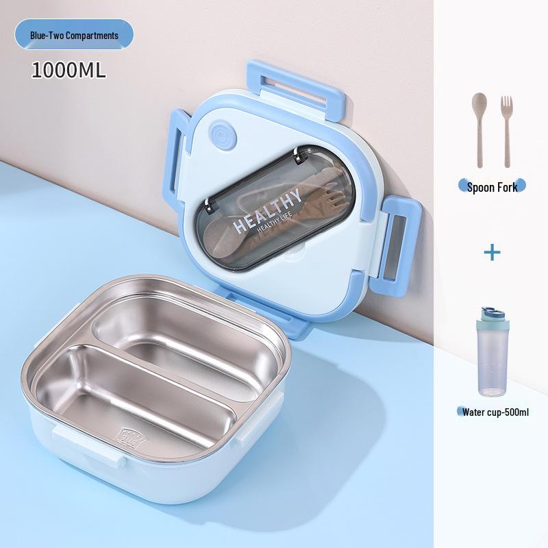 Korean Style 304 Stainless Steel Insulated Lunch Box for Men, Women, Students, and Office Workers
