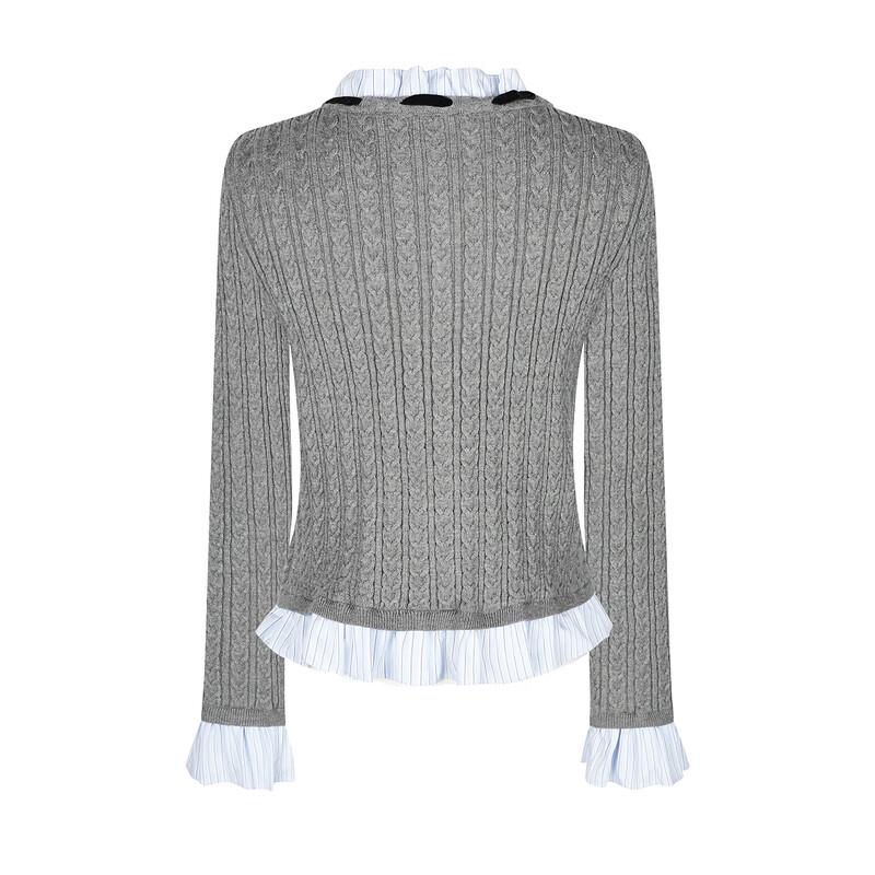 FivePlus Women's College Style Slim-Fit Knit Cardigan