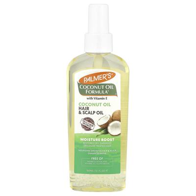 Coconut Oil Formula with Vitamin E, Moisture Boost, Hair and Scalp Oil, 150 Ml (5.1 Fl Oz)