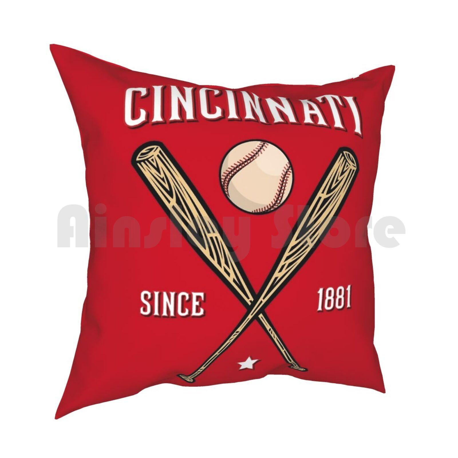 EstablishmentBaseball Design Pillow Case Printed Home Soft DIY Pillow Cover Lb Baseball Sport Sports Team Professional 30x30cm 12x12in