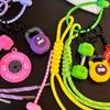 Adjustable Strap Fitness Series Pendant Colorful Simulation Dumbbells Keyring  Fitness Prople