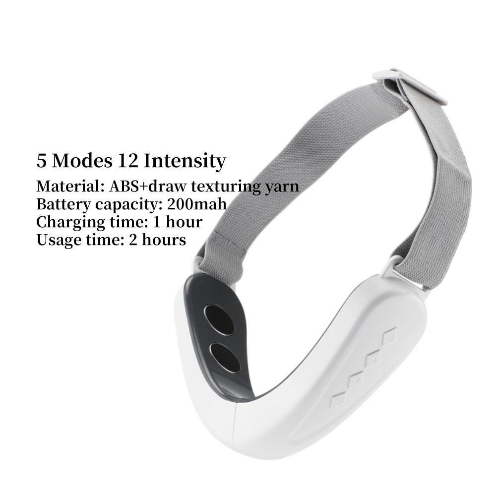 Double Chin Remover Massage Device Muscle Pulse Stimulator Face Jaw Line Exercise V Face Firming Skin Lifting Facial Slimming