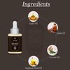 Neolith Huile de croissance de barbe pour hommes, 30 ML || Non gras, sans huiles minérales, sans paraben, sans sulfate, sans silicone || Actifs de croissance de la barbe et de la moustache