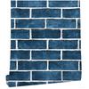 Plane 3D Effect Blue Brick Wallpaper Self-Adhesive Paper For Bedroom Home Decoration Peel And Stick Wall Sticks Easy To Paste