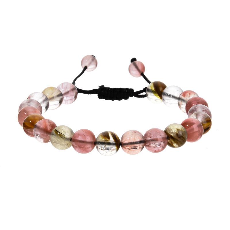 Leisure and Fashion Series Hand Chain Natural Stone Jade Mix and Match Weaving Bracelet Ornaments Gift