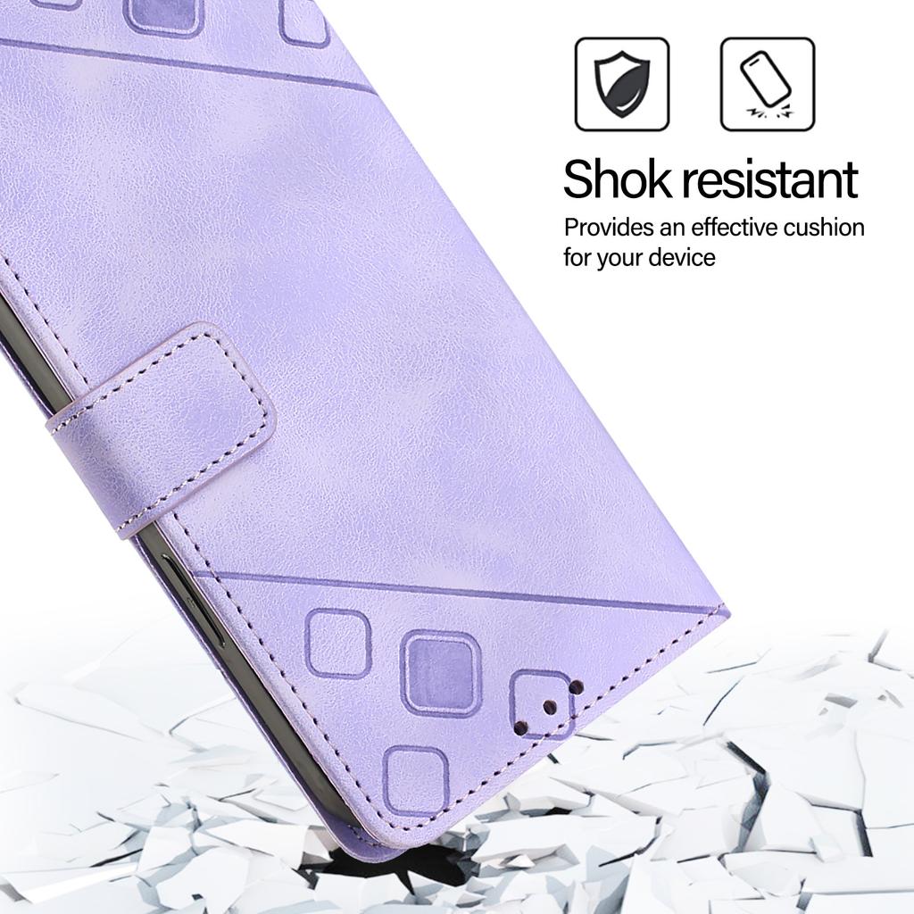 Fashionable Geometric-Patterned Wrist-Strap PU Leather Phone Wallet Case for Realme 8 9 10 11 12 13 14,GT3 GT5 GT6...Narzo 20 50...C11 C12 C15 C17...
