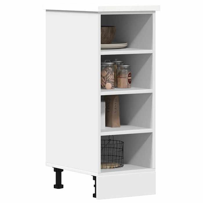 VidaXL Meuble bas "Riga" Blanc 30 x 44,5 x 81,5 cm Bois d'ingénierie 854193