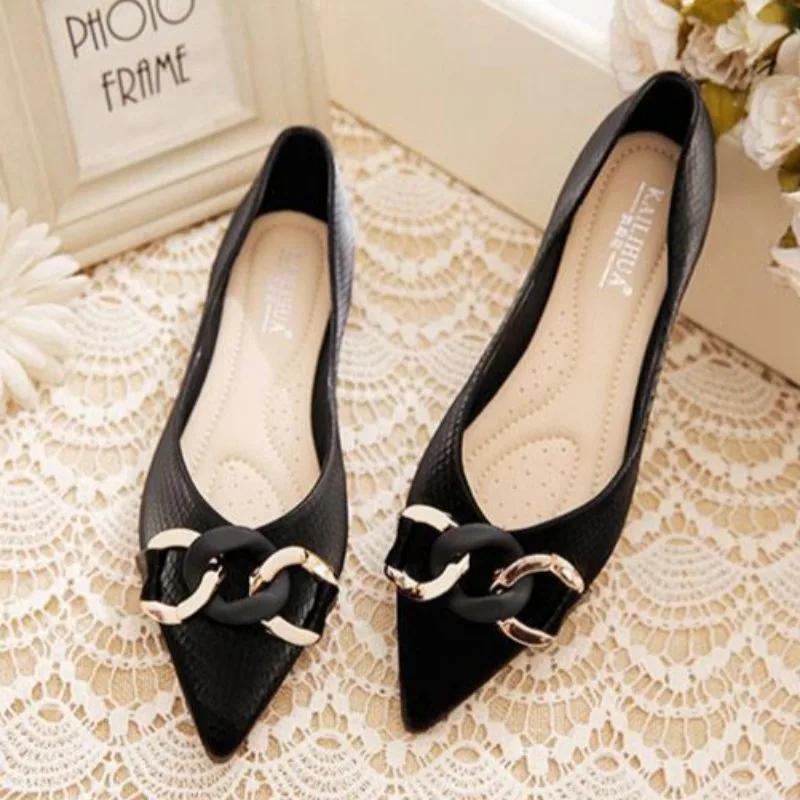 Fashion Sexy Ladies Footwear Pointed Toe Stylish Vacation with Discount Summer 2025 Elegant Dress on Offer Promotion Women's Flat Shoes