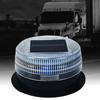 1pc Solar Power LED Magnetic Warning Light for Car Tractor Truck Strobe Beacon Amber PoliceLamp Emergency Signal Night Sensor