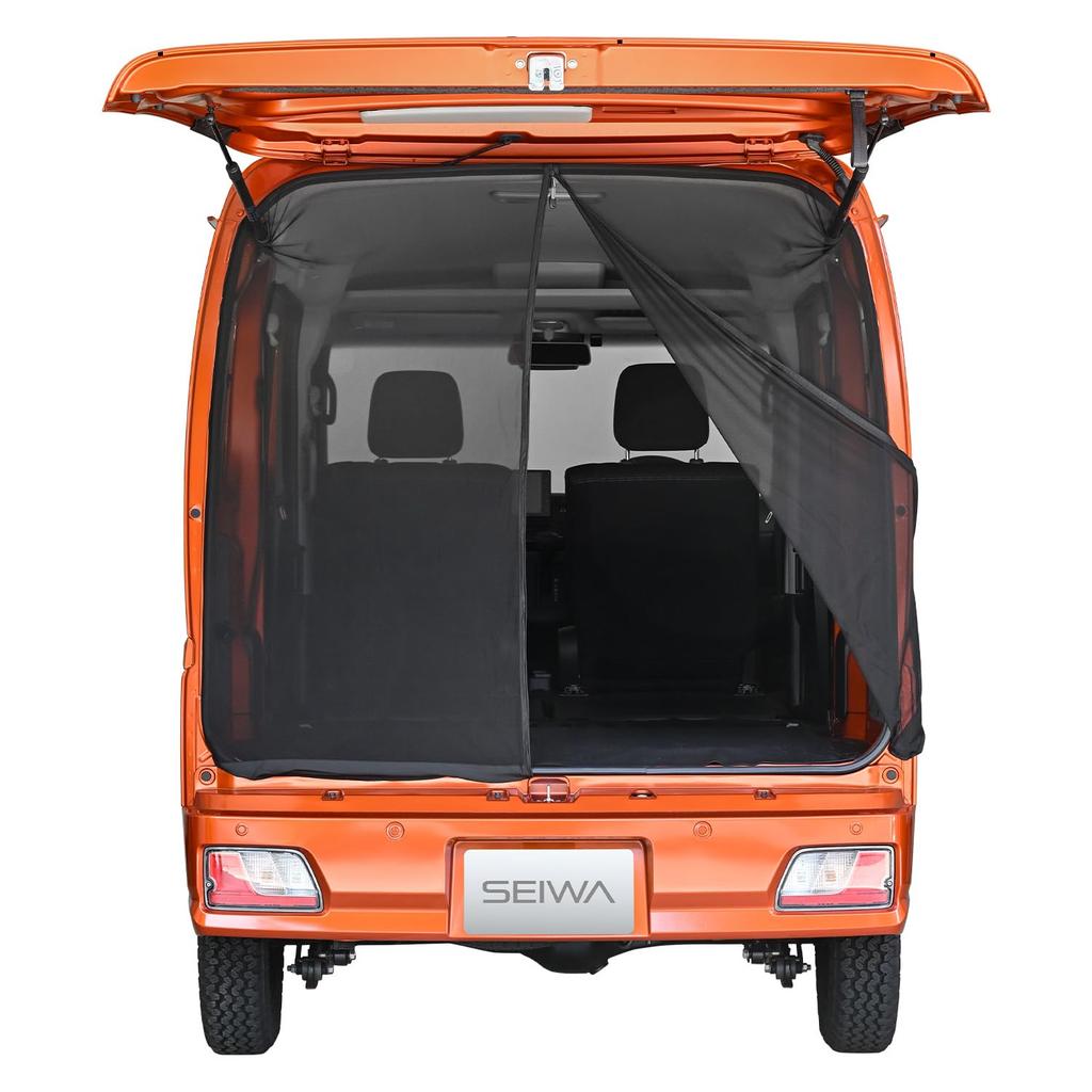 SEIWA Car Insect Repellent Easy for Back Doors Small Size 1 Mesh Slide Ideal for Car Camping Car Stink Bug Protection Net, Magnet, Only, (IMP041),