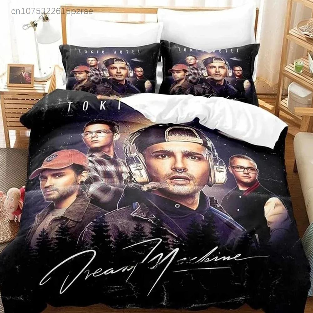 Tokio Hotel Bedding Set Single Twin Full Queen King Size Bed Set Adult Boys Bedroom Duvet Cover Sets 3D Print Anime