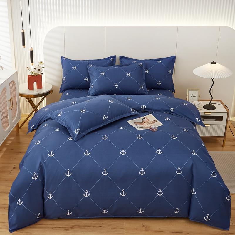Boho Geometric Soft Duvet Cover Quen Sized Dimensions - 3 Piece Farmhouse Aztec Stripe Patern Print Microfiber Warm Comforter Cover Soft Beding Set