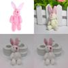 Niedliches 7,5 cm großes Mini-Kaninchen-Plüschtier, perfekt als Hochzeitsgeschenk oder Mitbringsel.