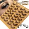 14 Pairs Of Chemical Fiber Segmented False Eyelashes Curled And Dense To Simulate Natural Eyelashes