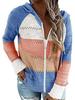 2025 Autumn & Winter Hooded Zipper Long Sleeve Sweater