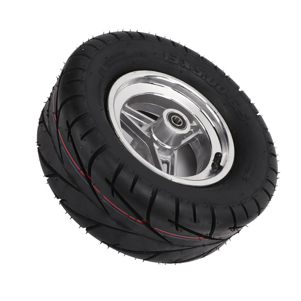 13X5.00‑6.5 Rubber Tire with Stainless Steel Hub Electric Scooter Thicken Vacuum Tyre Accessory