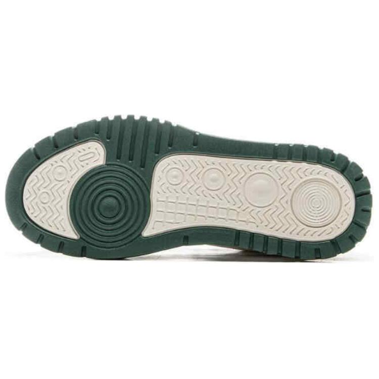 New LiNing Slip Resistant Cushioning Wear Resistant Low Top Skateboard Shoes Men's White Green AGCV059-1