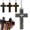 2/4Pcs Silver Color Necklace Handcrafted Symbolic Design Cross Pendant Necklace Multi-Purpose Fashion