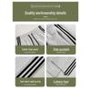 Women's White Gray Striped Wide-Leg Sweatpants - New for Spring & Autumn 2024
