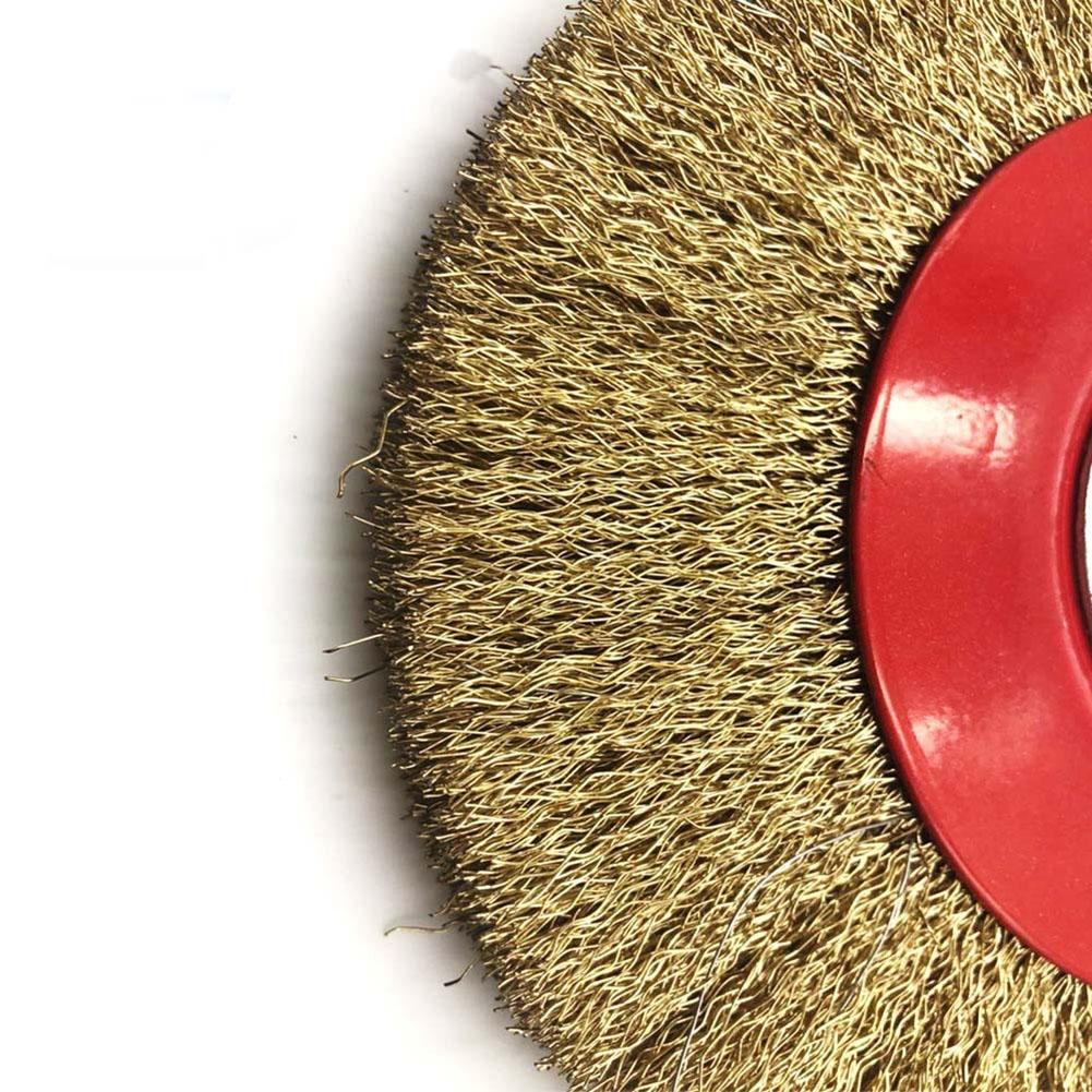 Wire Brush Wheel for Metal Cleaning 100mm Bench Grinder Compatible
