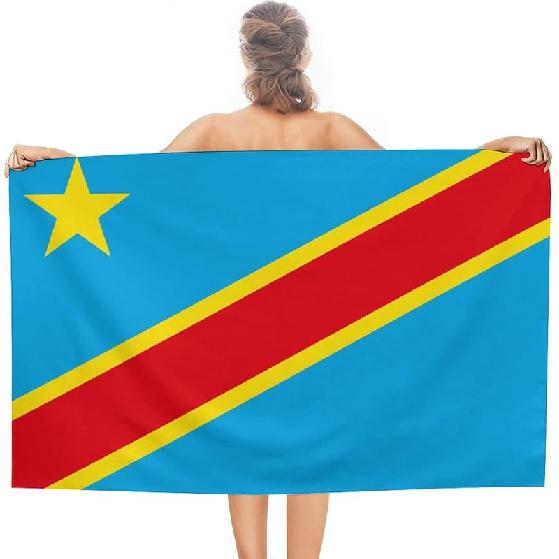 Cuban Flag Beach Towel,Oversized Super Soft Ultra Thin Absorbent Beach Towels for Travel,Quick Dry Double-Faced Pile Towel for Men