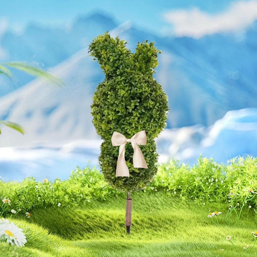 Faux Plants Easter Bunny Greenery Spring Decor Faux Tree Outdoor Decor Garden Stakes for Bedroom Living Room Balcony Office