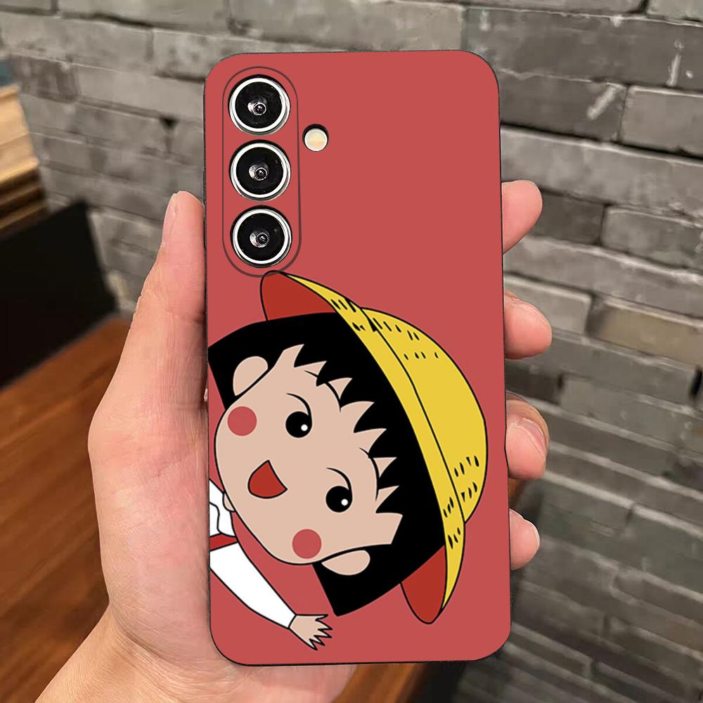 Anime Maruko-chan Phone Case For Samsung S25 Edge S24 S23 S22 S21 S20 Ultra Plus Fe Galaxy A54 A53 A34 A25 A16 Silicon Cover