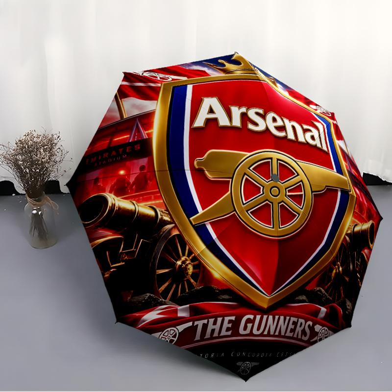 1pc A-Arsenal11 Umbrella, Sun Protection, And UV Shielding. It Has Eight Sturdy Ribs for Outdoor Use And Perfect As a Holiday Gift