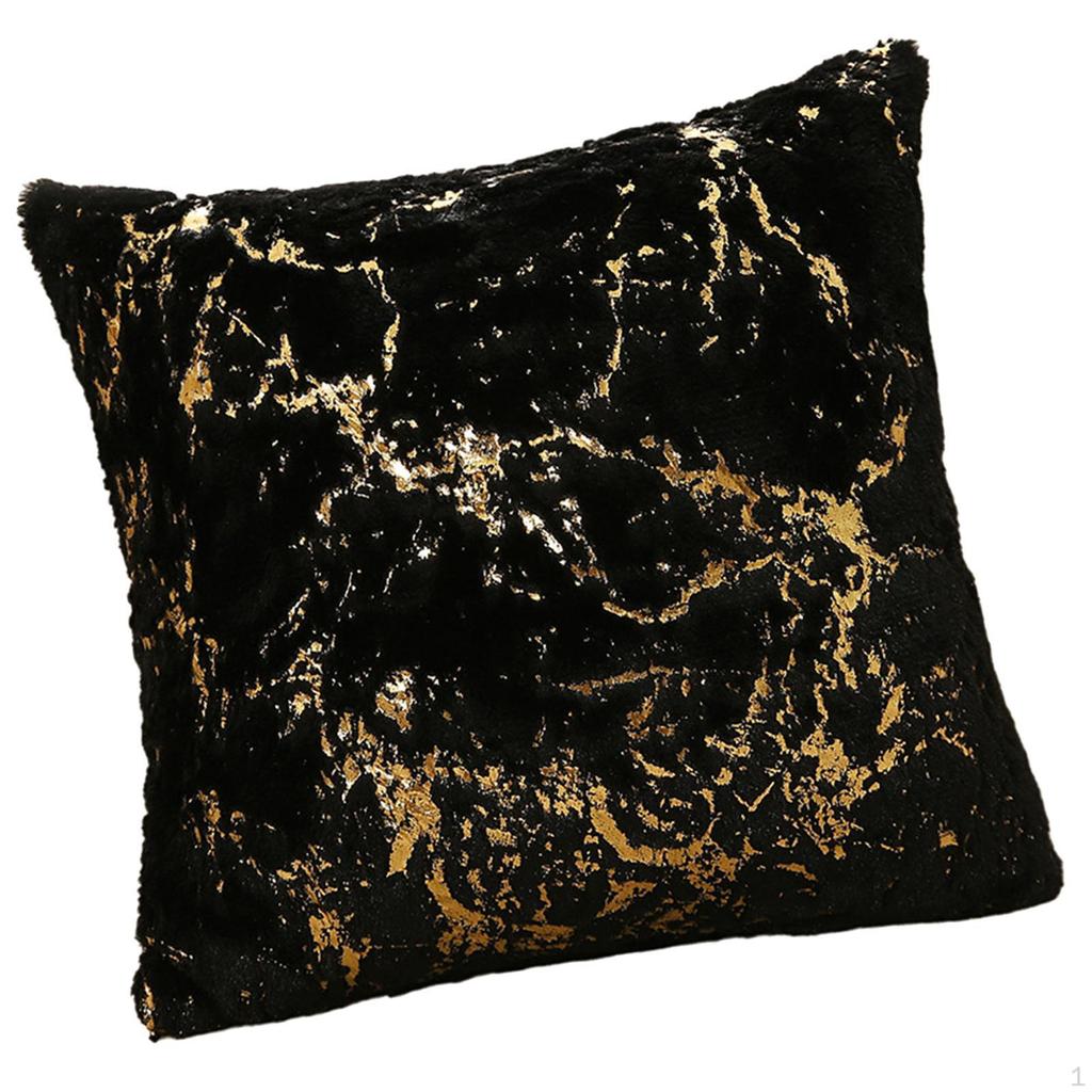 Plush Decorative Throw Pillow Cover Case Modern Square Cushion Pillowcase for Bedroom
