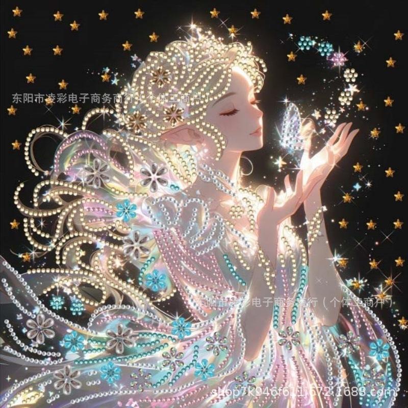 Diy Diamond Sticker Point Diamond Painting Special-Shaped Bright Diamond Handmade Water Acrylic Crystal Diamond Set With Diamonds Full Of Painting