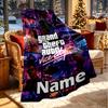 Custom Name Personalized Grand Theft Auto VI Print Blanket, Home Decor, Bedroom, Sofa, Camping, Couch, Gifts for Birthday Christmas