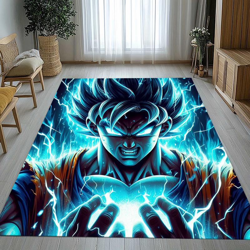 Anime D-Dragon Ball Game Cartoon Living Room Non-Slip Area Rug Soft Carpet for Bedroom Kids Playroom Sofa,Home Decor Doormat 40x60cm
