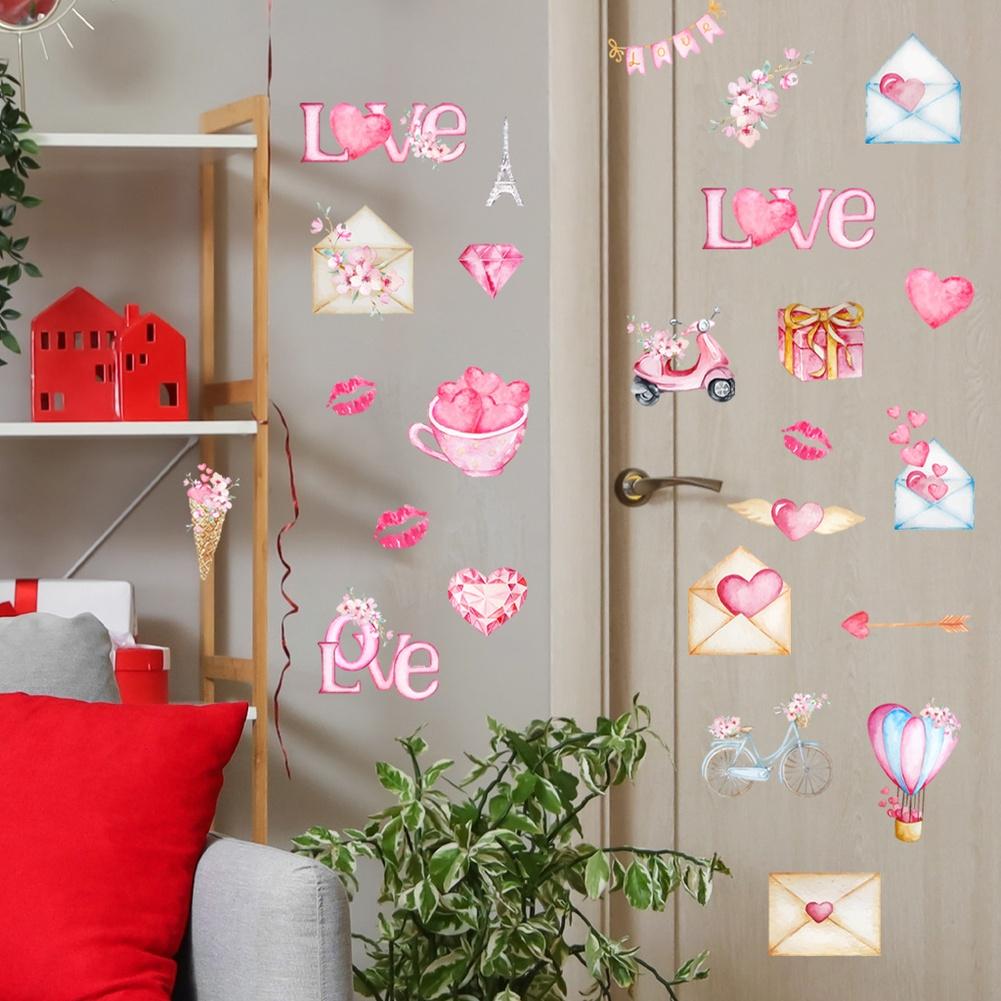 Herz Wandsticker Himmlischer Wandaufkleber PVC Wandaufkleber