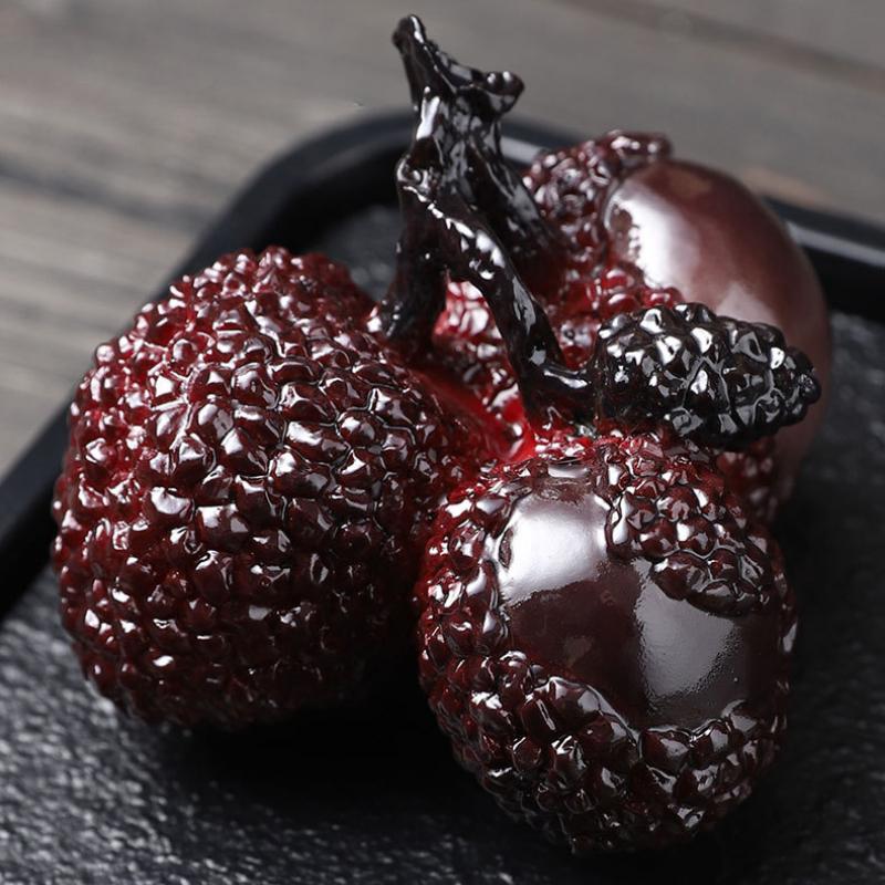 Color Change Litchi Tea Pet Gong Fu Tea Ceremony Accessories Decoration for Living Room Tea PetsTea set accessories Decoration