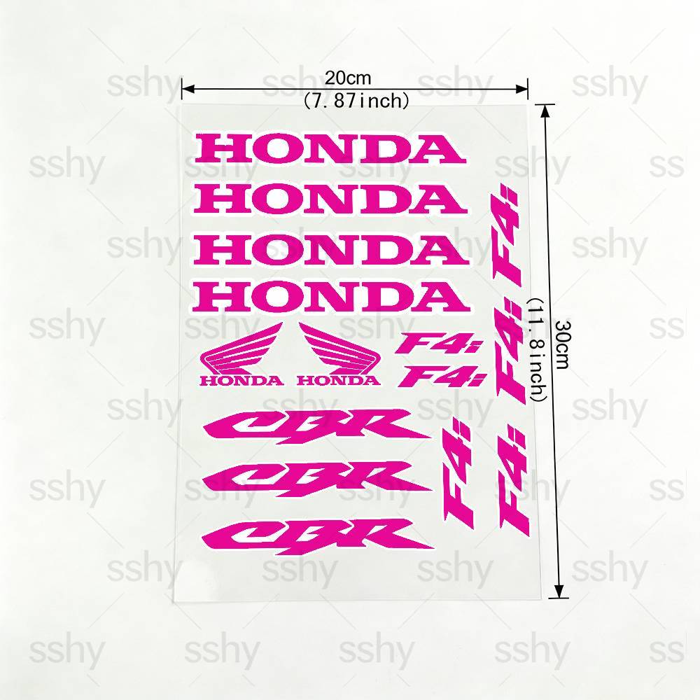 For HONDA CBR F4i 18 Colors Motorcycle Reflective Stickers Waterproof Decals For Helmet Scooter Fuel Tank Toolbox Racing XL0