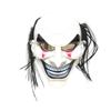 Maschera da Clown Spaventosa Faccina Sorridente Maschera Realistica Integrale Maschera Facciale Maschera di Halloween Uomo Donna