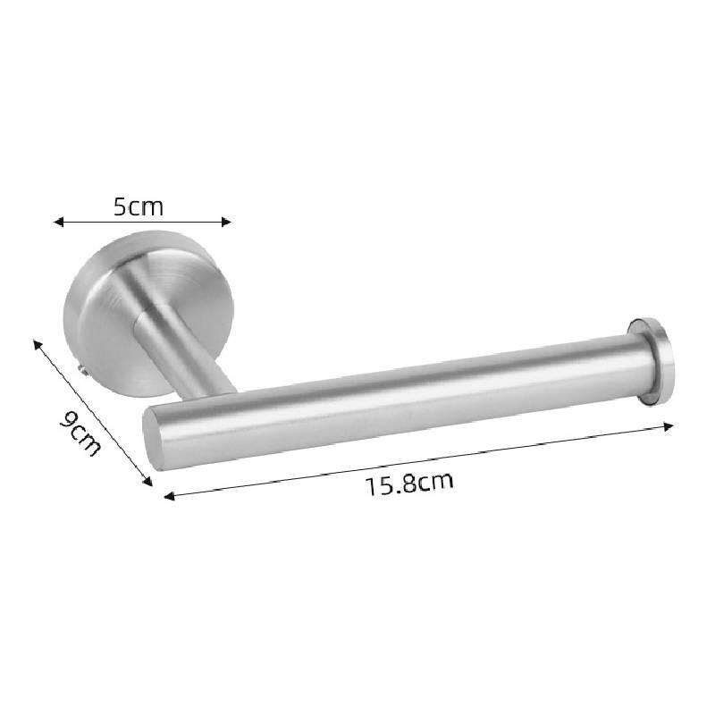 Steel Toilet Stainless Roll Holder And Towel Ring Set Wall Mounted Bathroom Tool
