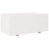 Plant Pot White 110 x 60 x 49.5 cm Solid Pine Wood