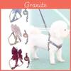 Pet Dog Leash Set With Bright Silk Large Bowknot Chest Harness For Small Dogs And Cats