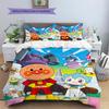 Anpanman Playful Bedding Set Duvet Cover Pillowcase No Filler, Soft Home Bedroom Decor, Perfect Gift for Fans.chl