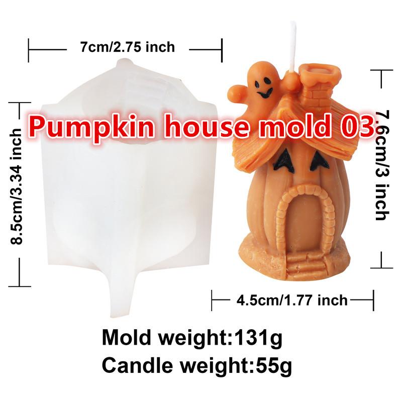 3D Creative Mushroom House Silicone Candle Mold DIY Creepy Mushroom Halloween Mold Perfect Aroma Candles  Gypsum Crafts