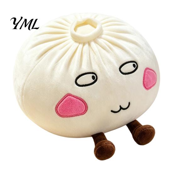 Christmas Elf Plush Decor Cute Dumpling Pillow, Steamed Bun Stuffed Toy, Soft Lazy Fluffy PP Cotton Throw Pillow Sofa Cushion, 28/40cm Home