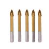 5PCS Industrial Grade Glass and Tile Drill Bits 512mm Length for Wood and Concrete Applications High Toughness