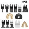 Multitool Electric Saw Blade Set for Woodworking and Metal Cutting