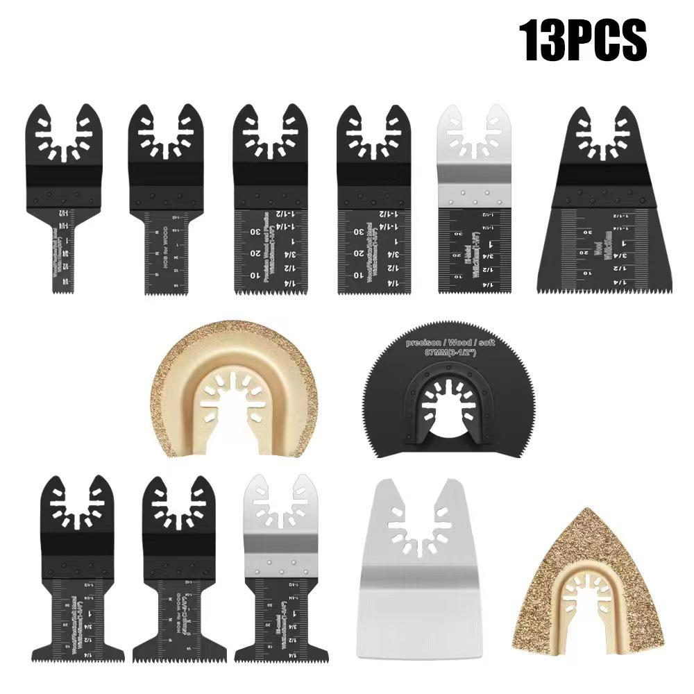 Multitool Electric Saw Blade Set for Woodworking and Metal Cutting