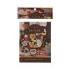 Vintage Tri-Fold Die-Cut Sticker Book - 60pcs Retro Decals for Journal & Scrapbooking