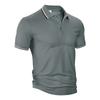 European and American Men's Summer Loose Lapel Short-sleeved T-shirt Casual Clothing